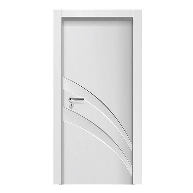 Pure White Fashion Pattern WPC Door