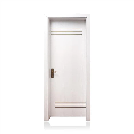 Healthy WPC Interior Door With Metal Lines