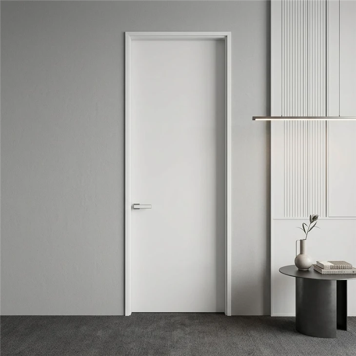 Hollow Extruded WPC Flat Interior Door, Waterproof Termite Proof WPC Flush Door suppliers