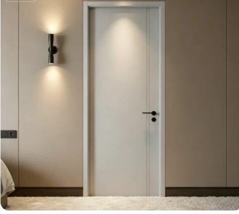 Customizable WPC Door With Various Frames & Lock Options, Waterproof & Silent